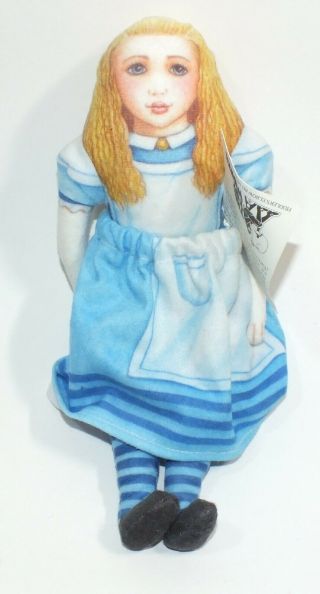 Vintage Alice In Wonderland Alice Doll Plush Bean Bag Doll 1998 The Toy