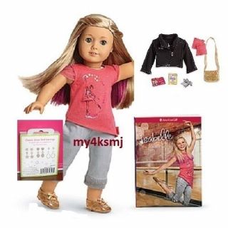 American Girl Isabelle Doll,  Book With Pierced Ears Accessories Dance Case Pjs