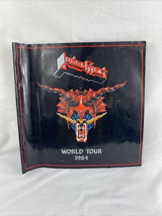 1984 Judas Priest Defenders Of The Faith World Tour Program Concert Book