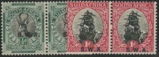 South - West Africa Kgv Scott 106 - 107 Sg68 - 69 Very Lightly Hinged