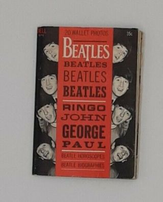 Vintage 1964 The Beatles 20 Picture Fold - Book, .
