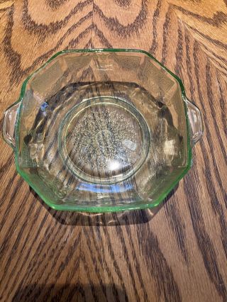 Anchor Hocking Princess Green Depression Glass 5” Oatmeal/cereal Bowl Vgc