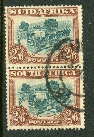 South Africa 1930 - 44 2/6 Green And Brown Sg49 Fu Cat £120