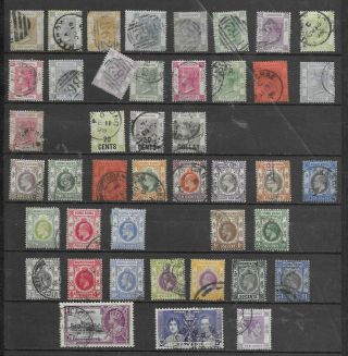 4327: Hong Kong; Selection Of 43 Stamps.  Victoria - George 1863 - 1938