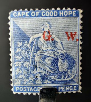 Grinqualand Stamp 1877 Sg 3 4d Blue,  Og Southern Africa Prov,  £400