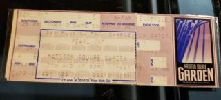 Pearl Jam & Ben Harper 1998 York Ticket Stub Madison Square Garden Yield