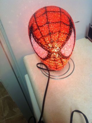 2006 Marvel Spider Man Eva Lamp Night Light Bobble Head Type Collectible