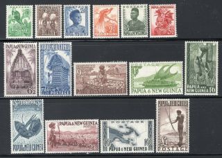 Papua Guinea 1952 Definitives Set Of 15 122 - 36