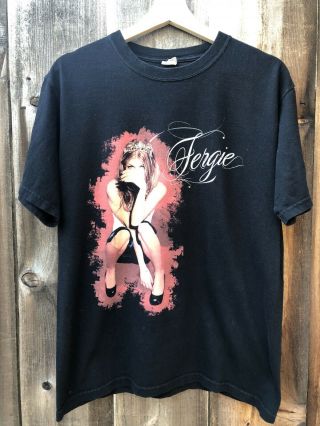 2007 Fergie The Duchess Tour Concert Band T Shirt Black Size Medium Unisex