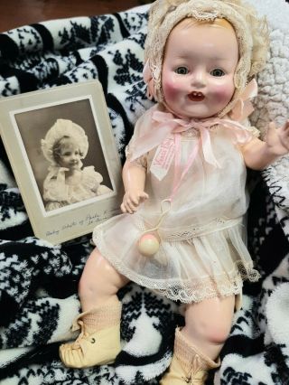 Antique Vintage Vanta Baby Amberg Composition Doll -