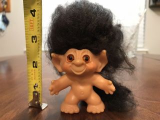 3” DAM THINGS VINTAGE 1965 TROLL DOLL WITH TAIL 2