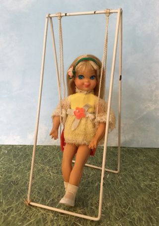 Vintage Barbie Skipper Very Rare 1967 Swing - A - Ling Tutti 3520
