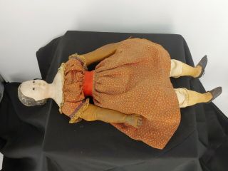 Antique Greiner Paper Mache Head Doll 22 