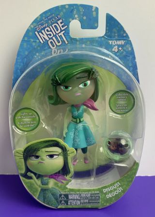 Disney Pixar Inside Out Disgust Action Figure Tomy 2015 3.  5 "