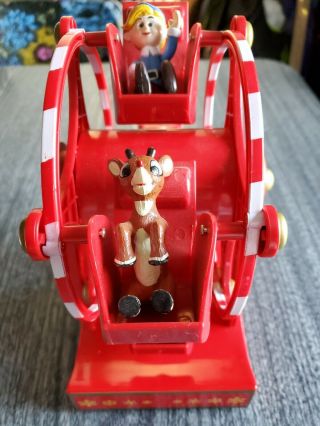 Rare Gemmy Industries Rudolph Animated Musical Christmas Ferris Wheel