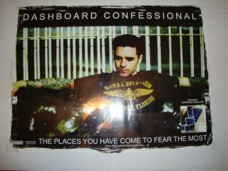 Dashboard Confessional Poster " The Places You Have Come To Fear The Most " 18x24