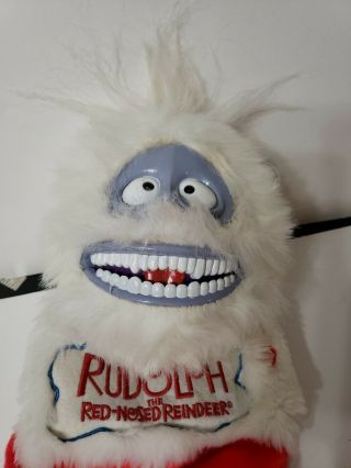 Bumble Abominable Rudolph the Red Nosed Reindeer Gemmy Christmas Stocking Sings 2