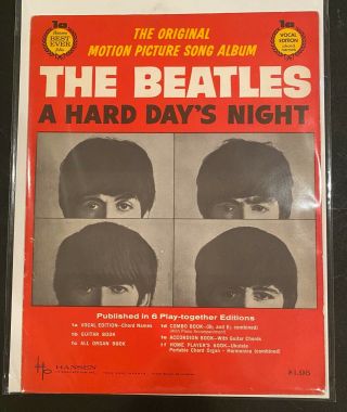 Rare 1964 The Beatles A Hard Day 