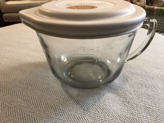 Anchor Hocking 2 - Quart Batter Bowl / Measuring 8 Cup Pitcher With Plastic Lid