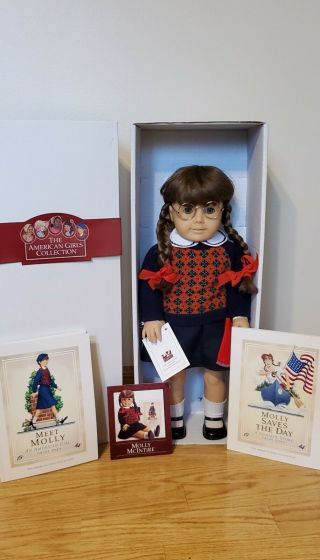 American Girl Retired Pleasant Company Molly Mcintire Doll With Extra