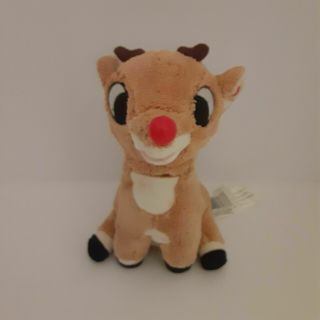 Gemmy Plush Singing 8 " Rudolph The Red - Nosed Reindeer Moves Light Up Nose 2004