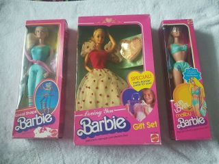 Barbie Vintage 1983 Superstar Era Loving You,  Great Shape & Malibu Barbie Dolls