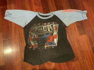 Vintage 1984 Bruce Springsteen Born In The Usa Tour Concert Jersey T - Shirt