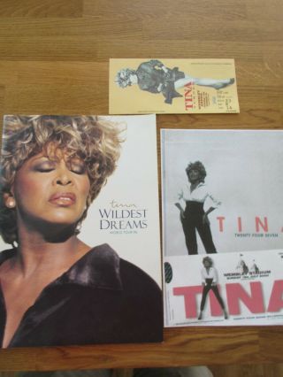 Tina Turner 1996 Wildest Dreams Tour Concert Programme,  Ticket,  Merchandise