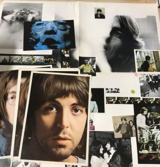 The Beatles Whitle Album Poster And Photo Inserts 1968 - No Records/cover