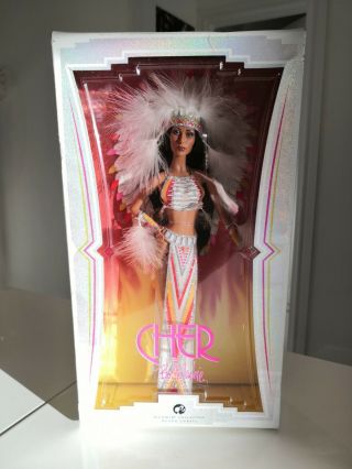 Cher Bob Mackie Barbie Black Collector Doll L3548