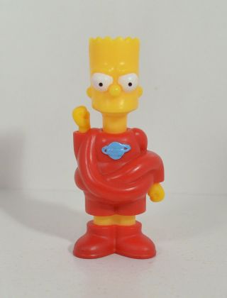 Rare 2013 Stretch Dude Bart 3.  5 " Burger King Europe Action Figure Simpsons