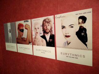 Eurythmics A3 Posters Albums Artwork 4 Set 80s Sweet Dreams Touch Revenge