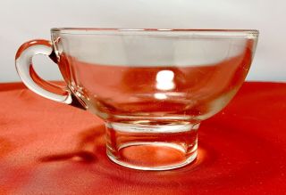 Translucent Glass Funnel With Handle Teacup Shape