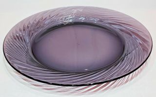 Retired Pyrex Festiva Amethyst Purple Swirl Round Serving Platter Plate - 12 "