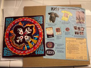 Kiss Rock And Roll Over Lp Sticker And Merch Sheet
