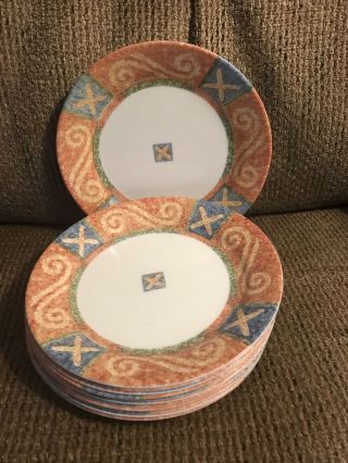 Twelve (12) Corelle Sand Art 10 1/4” Dinner Plates