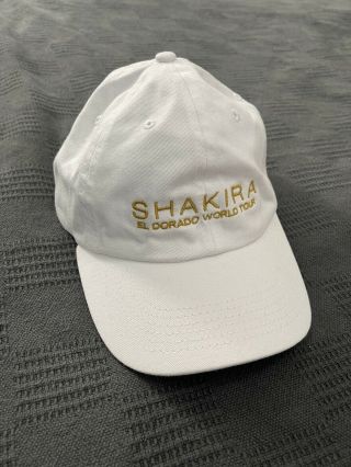 Shakira El Dorado World Tour 2018 Vip Ball Cap Hat Gold/white,