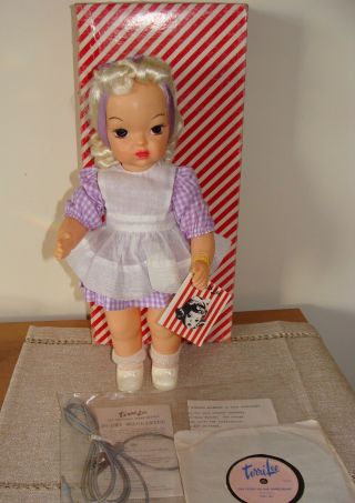 Terri Lee Doll By " I & S " Boxed Complete 2503 Talking Doll 1950 
