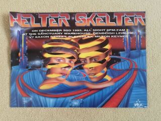 Helter Skelter Rave Flyer - 1993 - The Sanctuary - The Prodigy Pa - Pez Artwork