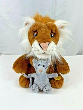 Vintage Gemmy Co.  The Mouse & Lion - " Lion Sleeps Tonight " Plush Singing Doll