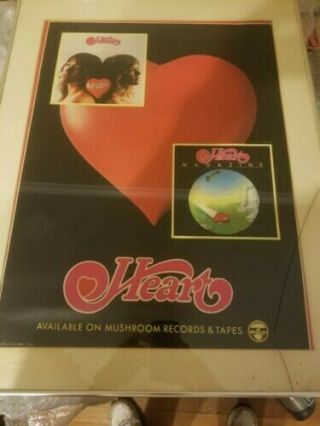Band Heart Vintage Posters Frames Not