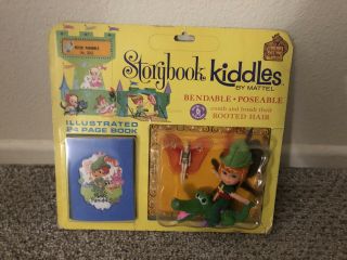 Vintage Mattel Liddle Kiddles Peter Pan Paniddle/alligator/hat Feather/book Moc
