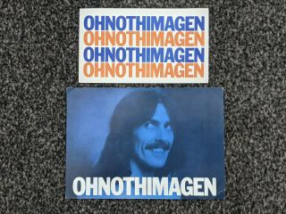George Harrison The Beatles 1975 Apple Records Promo Postcards For Extra Texture