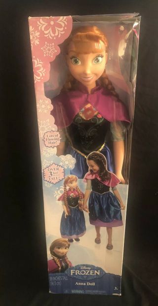 Disney Frozen Anna My Size Doll 38 Inches Tall Target Exclusive Huge 3,  Ft Read