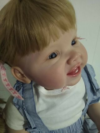 28 Inch Reborn Toddler Doll,  Full Limbs Vinyl,  Cloth Body