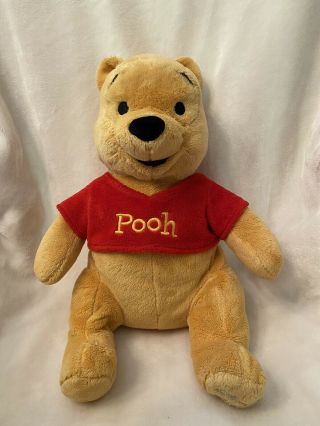 Vintage Walt Disney Winnie The Pooh Stuffed Animal Bear W/ Red Sweater