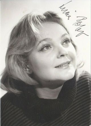 Autographed Photo Of Opera Singer Lucia Popp Soprano