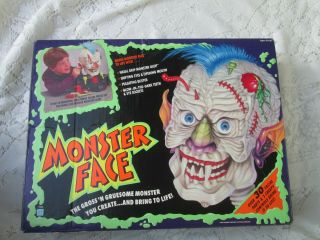 Vintage 1992 Hasbro Monster Face Toy Parts Only & Box