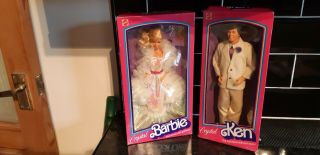 Vintage Crystal Barbie & Ken Boxed By Mattel 1983