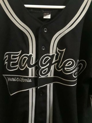 Eagles Authentic Tour Hotel California 2003 Baseball Jersey Size M Fits Large
